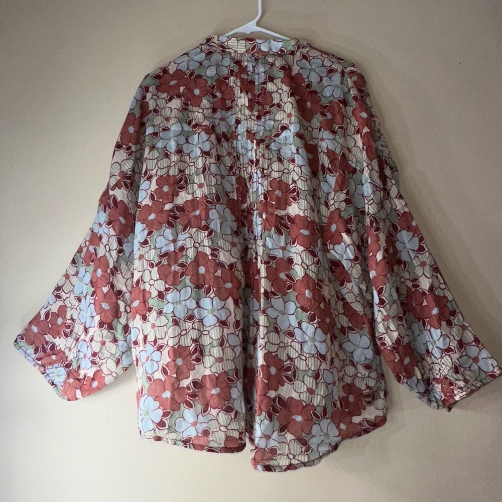 Boho Free people Sienna Button-Up Shirt size M - Picture 4 of 9